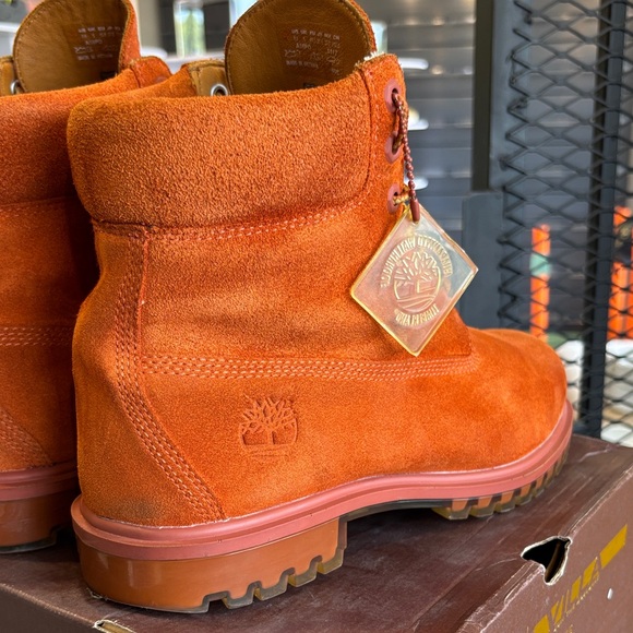 Timberland Men's Rust Suede Boots Size 9.5 - Picture 6 of 11